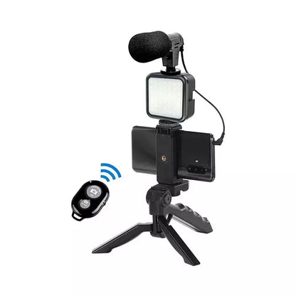 Kit De Video Micrófono + Lampara + Soporte Bluetooth AY-49