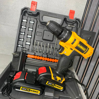 TALADRO INALÁMBRICO DEWALT 48V + 2 POTENTES BATÉRIAS + 26 ACCESORIOS DE REGALO PROMOCION - CIERRE DE LA TIENDA - CONTRA ENTREGA ENVÍO GRATIS