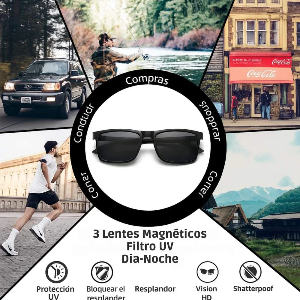 Gafas Magnéticas 3 en 1 con Filtro