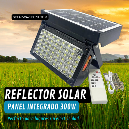 Reflector solar 300w - Panel Integrado + entrada USB