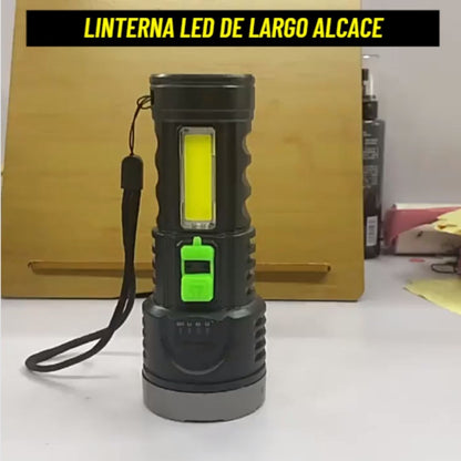 Linterna Led Multifunción Carga Solar 4 Modos