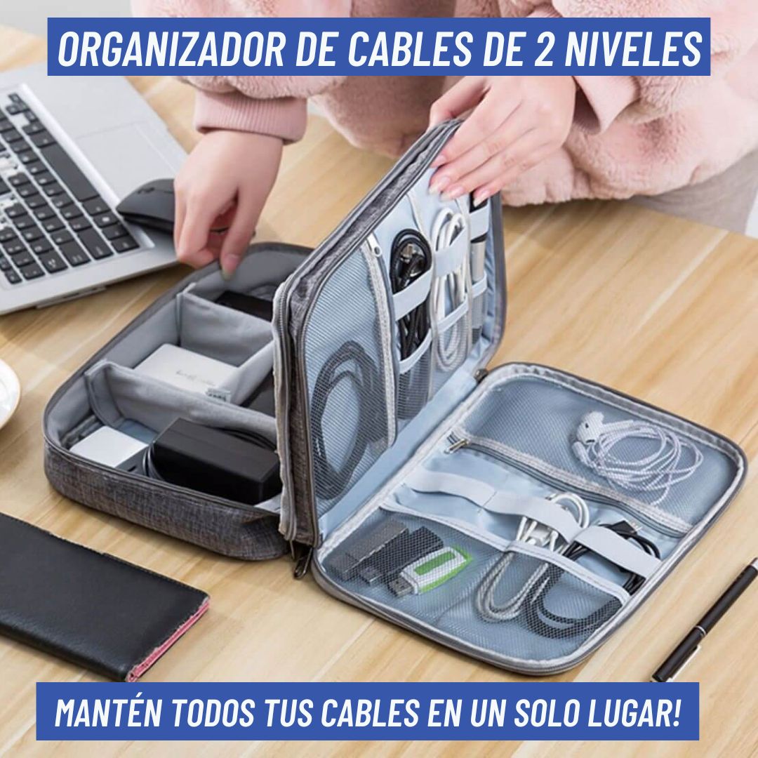 Organizador de cables de 2 Niveles