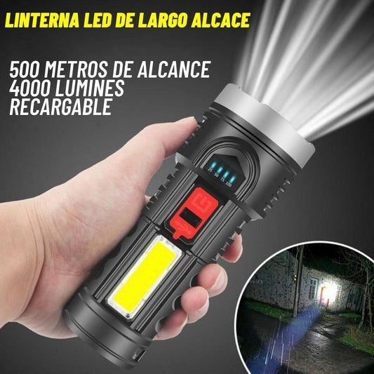 Linterna Led Multifunción Carga Solar 4 Modos