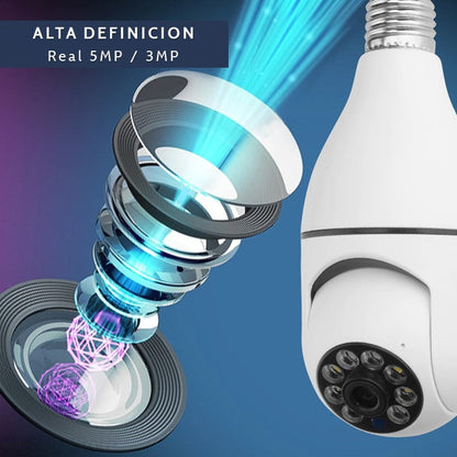 Cámara Bombillo Wifi 360°