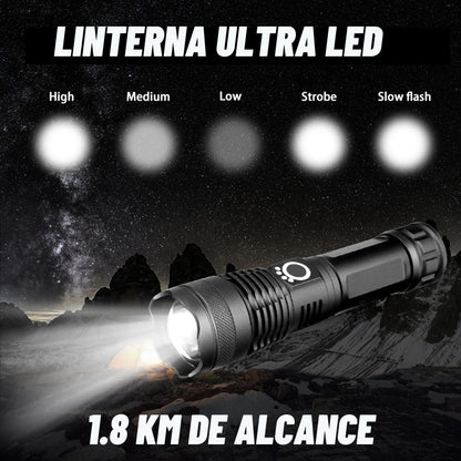 Linterna Ultra  Led Multifunción  Original Recargable