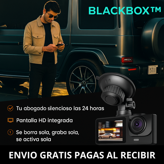 Adiós a los Riesgos! BLACKBOX™  3‑en‑1 para tu Vehículo