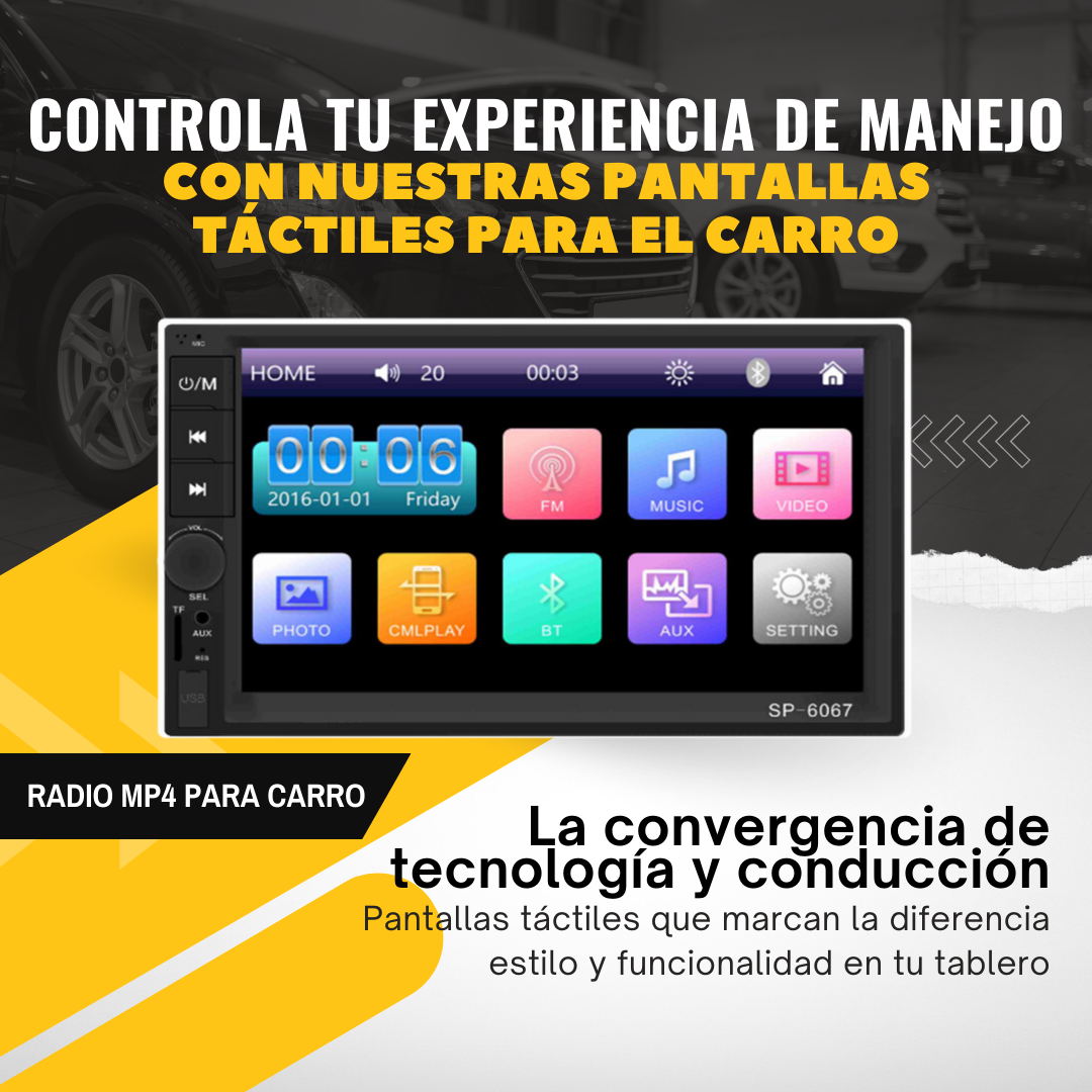 RADIO PANTALLA +CAMARA Y MANDO DE TIMON GRATIS