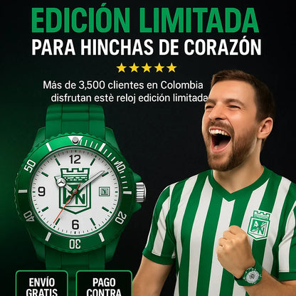 💚⌚️ Nuevo Reloj Atlético Nacional Deportivo Hombre y Dama  Edición Exclusiva