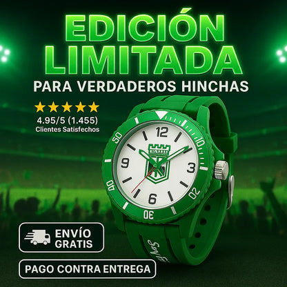 💚⌚️ Nuevo Reloj Atlético Nacional Deportivo Hombre y Dama  Edición Exclusiva