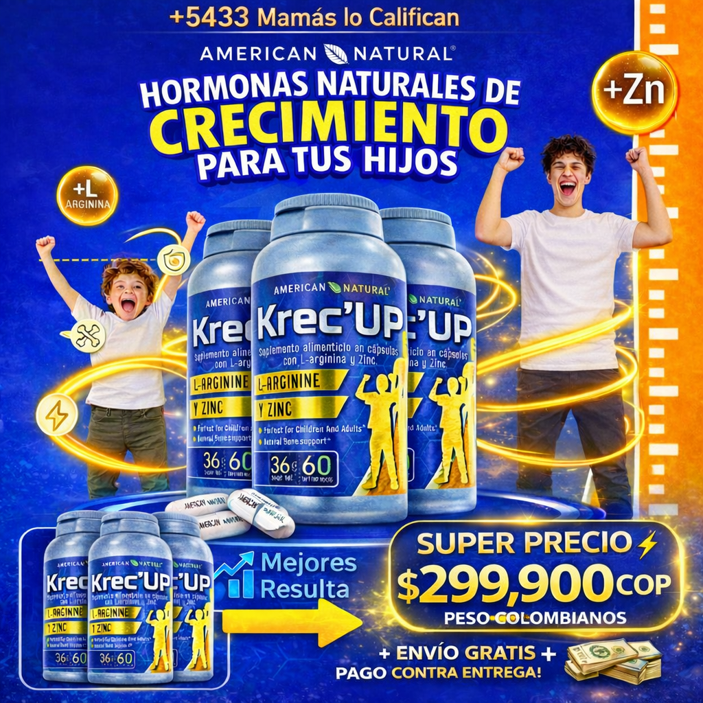✅Krec'UP  Original Trío Potencia de Crecimiento.
