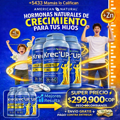 ✅Krec'UP  Original Trío Potencia de Crecimiento.