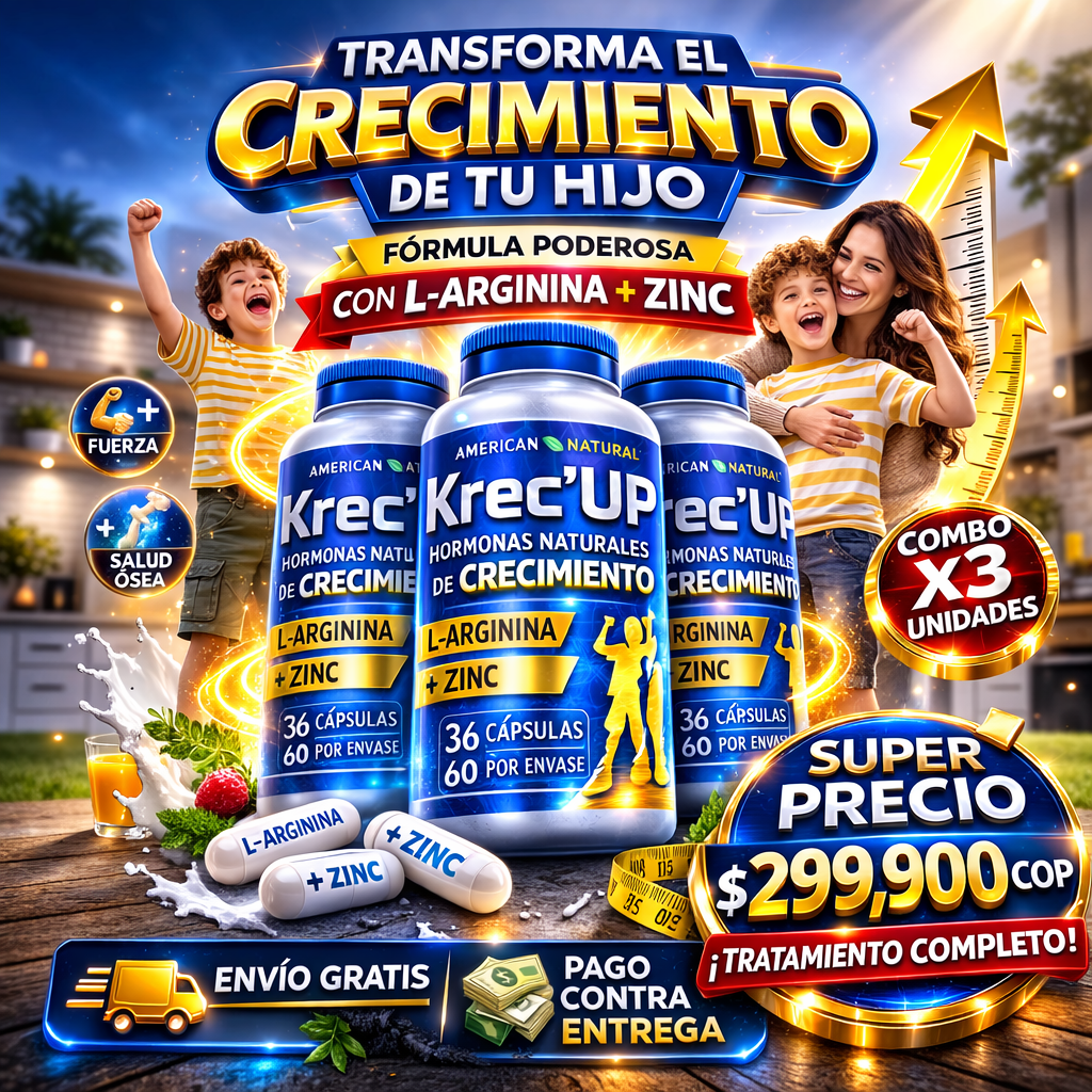 ✅Krec'UP  Original Trío Potencia de Crecimiento.