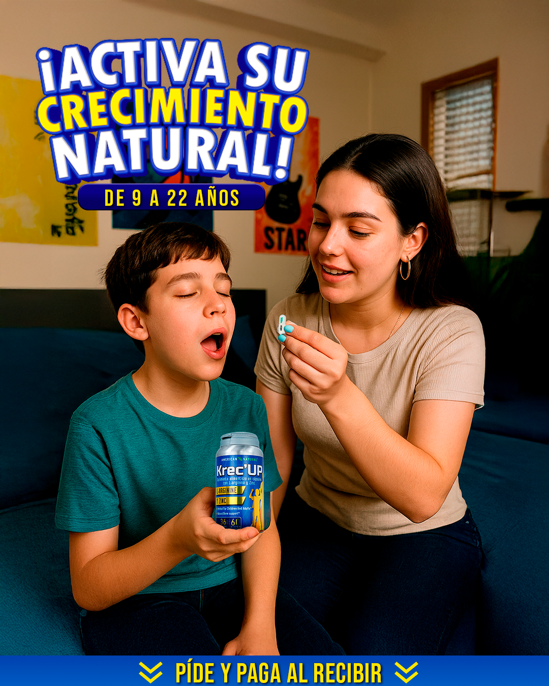 ✅Krec'UP  Original Trío Potencia de Crecimiento.