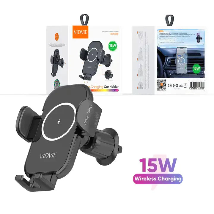 Soporte/Cargador 15W Vidvie HC1530