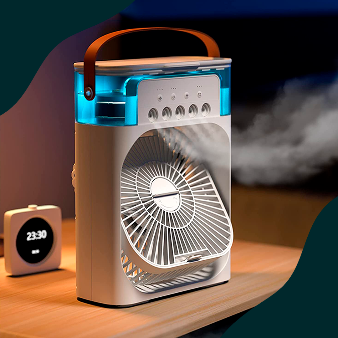 Ventilador de Aire Acondicionado Portátil 4 en 1 Color Surtido