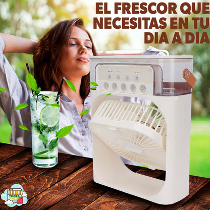 Ventilador de Aire Acondicionado Portátil 4 en 1 Color Surtido