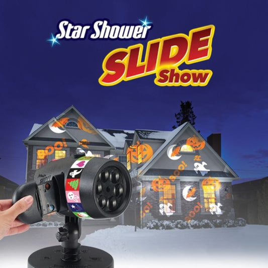 PROYECTOR LUCES  HALLOWEEN Y NAVIDAD 16 DISEÑOS