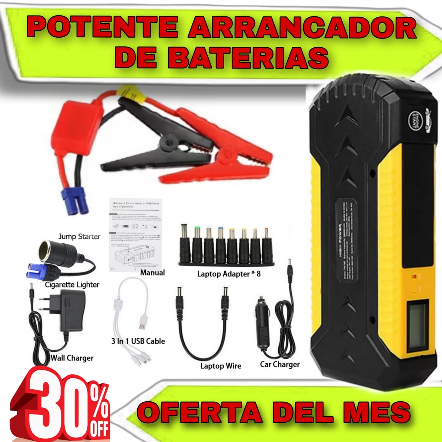 Potente arrancador de baterías!!