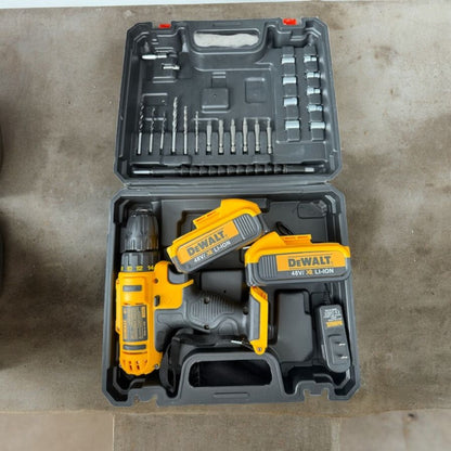 TALADRO INALÁMBRICO DEWALT 48V + 2 POTENTES BATÉRIAS + 26 ACCESORIOS DE REGALO PROMOCION - CIERRE DE LA TIENDA - CONTRA ENTREGA ENVÍO GRATIS