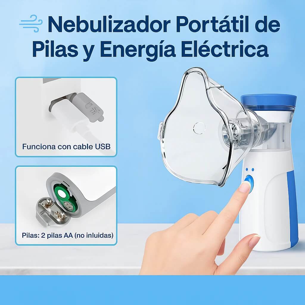 Nebulizador Inalámbrico NebuGo 🌬️ Para Niños y Adultos