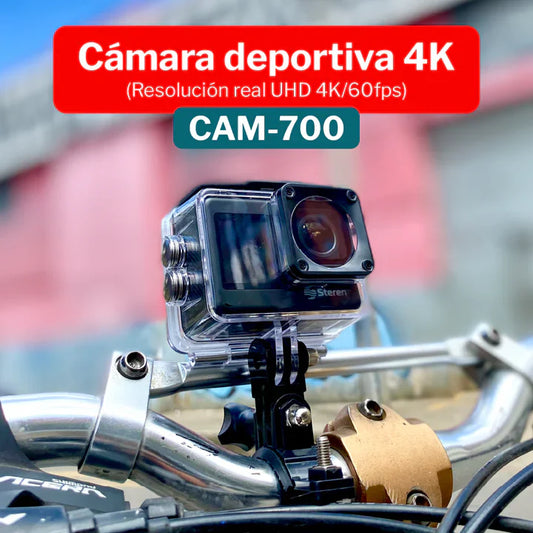 Cámara Deportiva Sumergible 4K